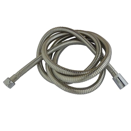 Showerscape H696CRI 63-78.75" Double Spiral Stainless Steel Hose, Stainless Steel H696CRI
